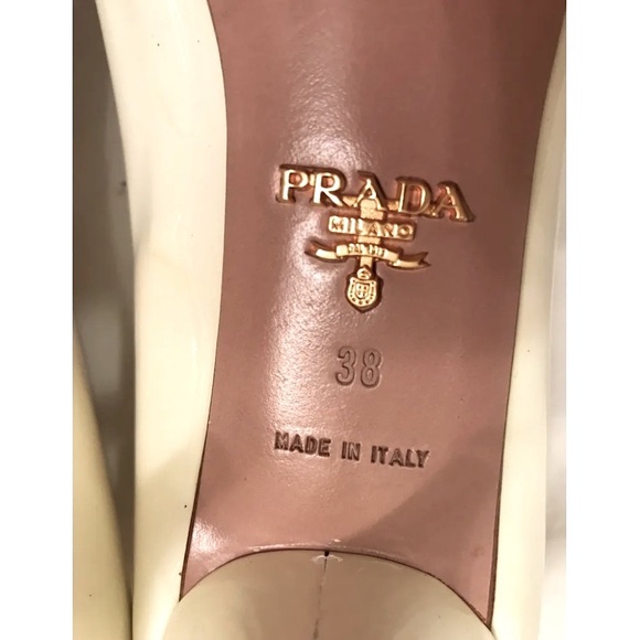 Prada Calzature Donna Patent Leather Pumps Peep/Open Toe - Picture 6 of 13